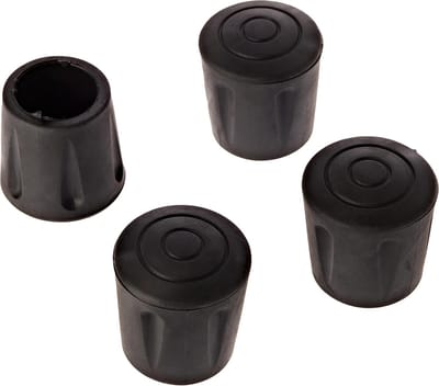 Rubber Stoelpoot Glijders - 4x Rond Vergader en Tafel Ondersteuners, Vloerbeschermers (22 mm)