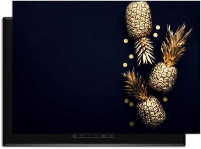 KitchenArt - Royal Tropic - Inductie Beschermer - 83x51.5 cm - Kookplaat Beschermer - Luxe Afdekplaat Inductieplaat - Anti-slip & Oprolbaar - Beschermmat Inductiekookplaat