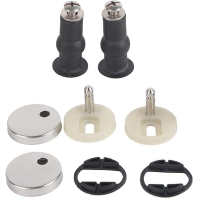Toiletbril Schroeven Scharnieren Bout Expanderende Rubber Topmoeren Schroefbevestigingen Accessoires black
