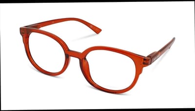 Leesbril Vista Bonita NOVA – Sterkte +0.00 - Kleur Terra Cotta – Met blauwlichtfilter – Trendy unisex montuur van uitstekende kwaliteit – Geen vermoeide ogen meer – Lichtgewicht – Fijne pasvorm dankzij flexveren – Inclusief briletui en doekje