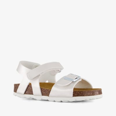 Hush Puppies kinder bio sandalen zilver wit - Maat 22