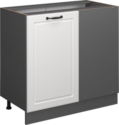 Vicco R-Line Hoekkast – 86 cm zonder werkblad Wit Landhuis