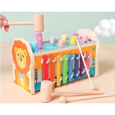 Houten Multifunctioneel Leeuw En Bosmuis Spel Nauwkeurige Tik Actie Training Voor Kinderpuzzel Vroege Educatie Speelgoed