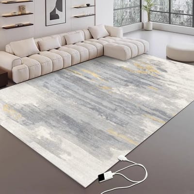 Verwarmd Vloerkleed - Elektrische Vloermat - Ruimte Verwarming - Snelle Verwarming - 160x240cm - Grijs