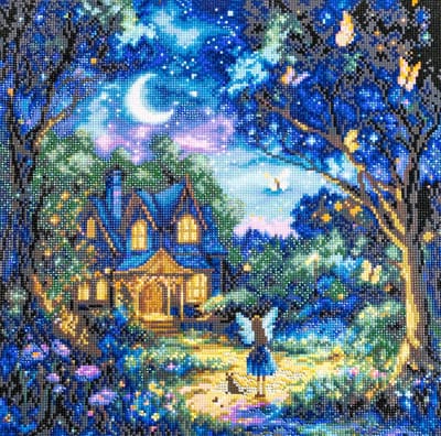 Diamond Painting - Luna's Garden - De Tuin van Luna - Letistitch (42,2 x 42,2) vierkante steentjes
