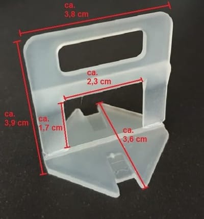 Tegelnivelleringssysteem voor Tegeldikte 3-12 mm - 2000 Stuks - Voor Perfecte Vlakheid Tussen Tegels