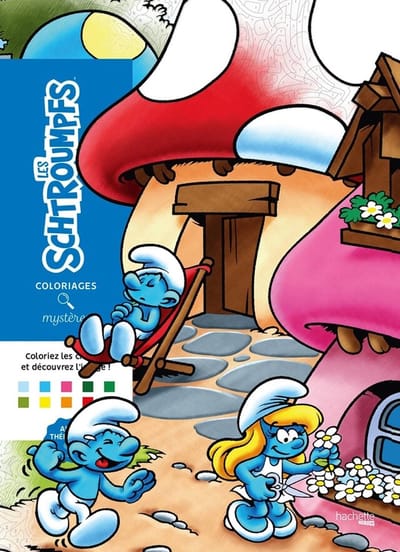 Coloriages Mystères Les Schtroumpfs (smurfen) - Hachette heroes - Kleuren op nummer kleurboek voor volwassenen