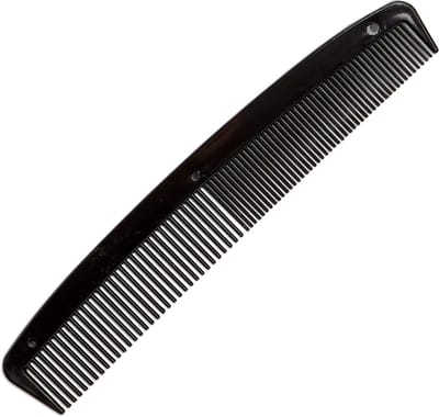 Plastic Kammen - Haarkammen Set - Dagelijks Gebruik - Dubbele Tandafstand - 18 cm Lang - Zwart