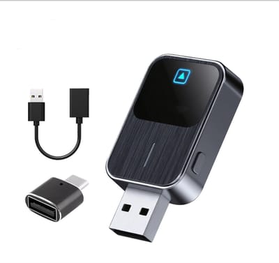Draadloze CarPlay-adapter geschikt voor Fiat 500, 500X, 500L, 124 Spider – Converteert bedrade CarPlay naar draadloos – Snel en Stabiel – Plug-and-Play CarPlay USB-dongle voor Auto