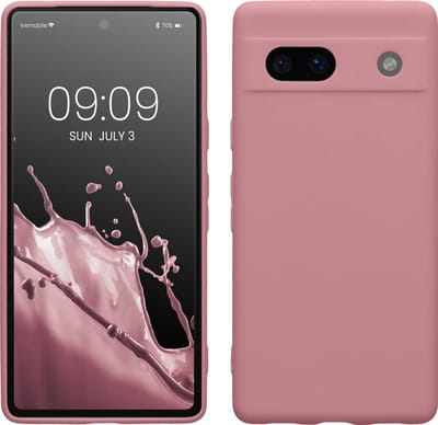 kwmobile telefoonhoesje geschikt voor Google Pixel 7a - Hoesje voor smartphone - Precisie camera uitsnede - In oudroze