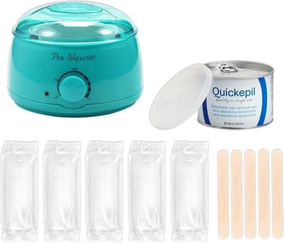 Waxapparaat starterset 100Watt - Turquoise - incl. 100 strips, harsblik