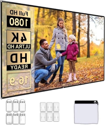 Projectiescherm Optische Laag - Beamer Scherm - Thuisbioscoop Creëren - 100% Omgevingslichtonderdrukking - 120 inch 16:9 - Zilvergrijs
