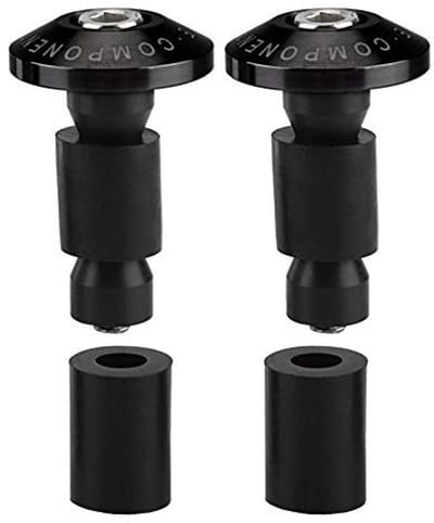 Dailygoods- Stuurplug 22mm - Motorfiets Stuur Bar End - Racing ATV Offroad - Aluminium Legering/Rubber - Zwart/Groen/Rood - Bar End Caps