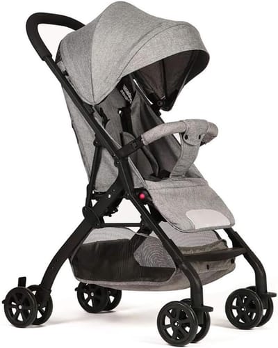 Kinderwagen - Buggy Babyvervoer - Reizen met baby - Lichtgewicht en compact - 7 kg - Grijs