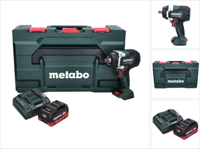 Metabo SSW 18 LTX 800 BL accu-slagmoersleutel 18 V 800 Nm 1/2" borstelloos + 1x accu 8,0 Ah + oplader + metaBOX