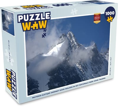 Puzzel Pasterze-gletsjer omringt door wolken in het Nationale Park Hohe Tauern - Legpuzzel - Puzzel 1000 stukjes volwassenen