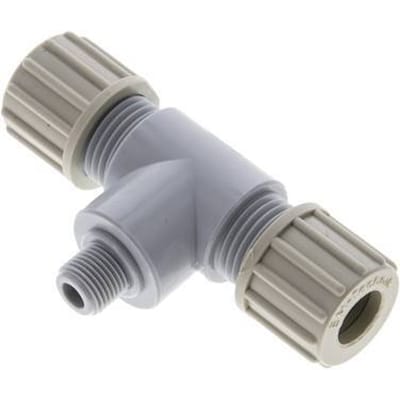 10x8mm En G1/8'' PA T-Vormige Knelfitting Met Buitendraad 10 Bar