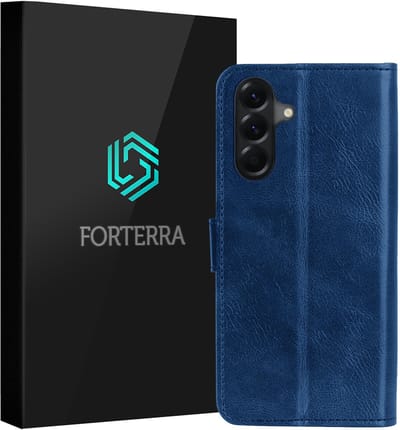 Hoesje Geschikt voor Samsung Galaxy A26 - Luxe Bookcase - Walletcase Hoes - Portemonnee - Cover - Donkerblauw