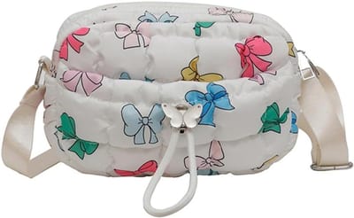 Schoudertas voor dames - Nylon tas - Dagelijks gebruik - Verstelbare riem - 19 cm breed - Zwart