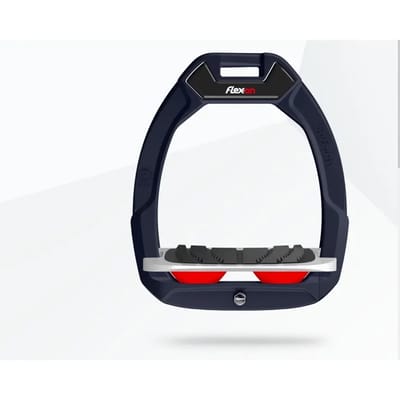 Veiligheidseitringen voor paardrijden Inclinatie Grip Marine/Grijs/Rood Flex-On Safe-On