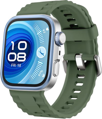 Strap-it Classic siliconen bandje met gespsluiting - geschikt voor Huawei Watch Fit 3 / Watch Fit 4 / Watch Fit 4 Pro / Watch Fit 5 / Watch Fit 5 Pro (donkergroen)