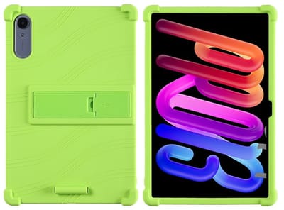 Coverup Tablethoes geschikt voor Lenovo Idea Tab Pro Gen 2 Hoesje - Siliconen Back Cover met Kickstand - Groen