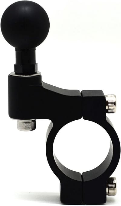 Motorfiets Stuurbevestiging Basis met 1 Inch Bal - Zwart