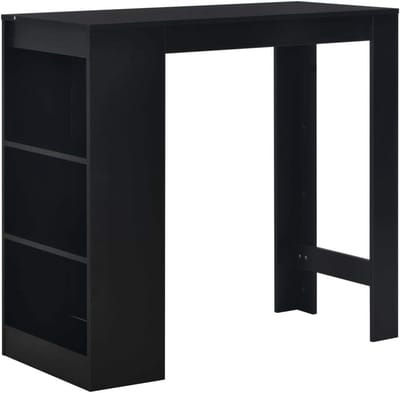 Bartafel met plank - Hoge tafel Bistro tafel - Kleine ruimtes inrichten - Met 3-laags opbergrek