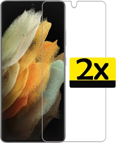 Screenprotector - Geschikt voor Samsung Galaxy S21 Ultra - 2 Stuks - Extra Sterk - Beschermglas - Gehard Glas - Tempered Glass - Screen Protector