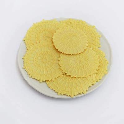 Aluminium Bakvorm - Taartvorm - Rozen Cake Maken - Rozet Motief - 13 cm - Roze