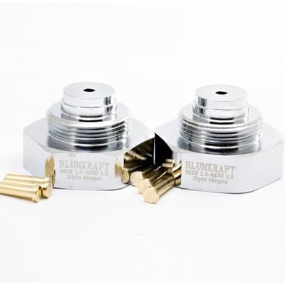 Radiator Adapters M38 x 1.5 naar M30 x 1.5 voor Thermostaat - Set van 2 Stuks
