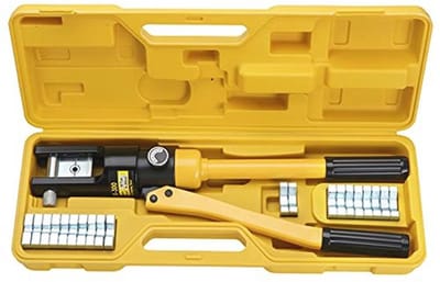 Hydraulische Krimptang voor Elektrische Accukabelschoen - 8-300 mm² met 13 Matrijzen