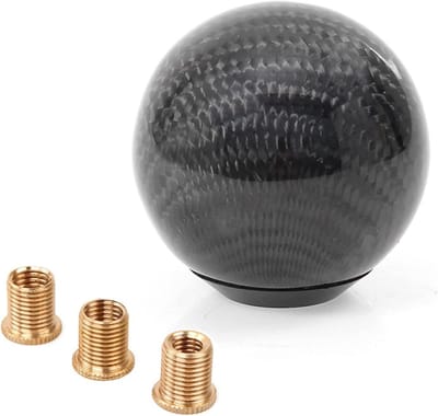 Schakelknop Auto - Versnellingspook Knop - Interieur Upgrade - Echte Koolstofvezel - Universele Pasvorm - Zwart