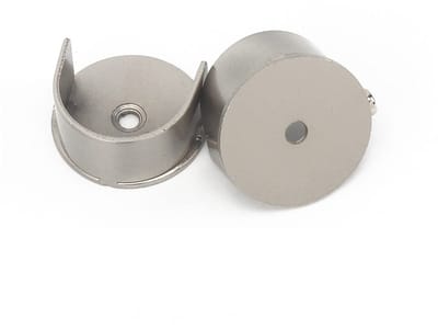 Dailygoods- Inbouwbeugel Hoge Kwaliteit - Gordijnrail Ondersteuning - Wandmontage - 28mm - Zinklegering - Geschikt voor Zware Gordijnen - Gordijnsteun