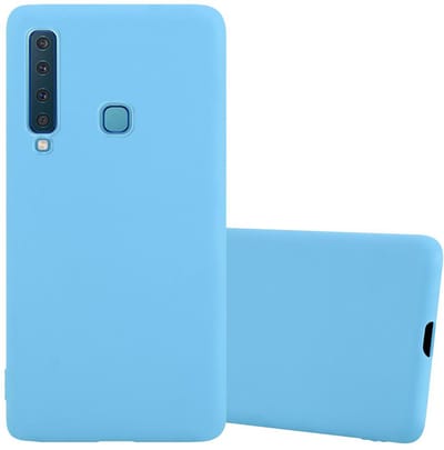 Cadorabo Hoesje geschikt voor Samsung Galaxy A9 2018 in CANDY BLAUW - Beschermhoes gemaakt van flexibel TPU silicone Case Cover