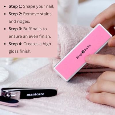 4-zijdig polijstblok voor nagels voor manicures