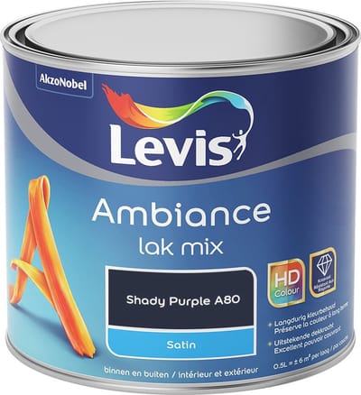 Levis - Ambiance Lak Satin Mix - Shady Purple A80 - Mengverf - 0,5 L