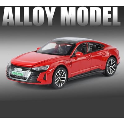 1:32 Rs E-Tron Gt Coupe Legering Sportwagen Model Diecasts Metaal Racen Nieuwe Energie Auto Voertuigen Model Geluid En Licht Kinder Speelgoed Cadeau red