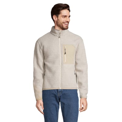 SOLS Fury Sherpa jas voor volwassenen (Schaar beige/beige)