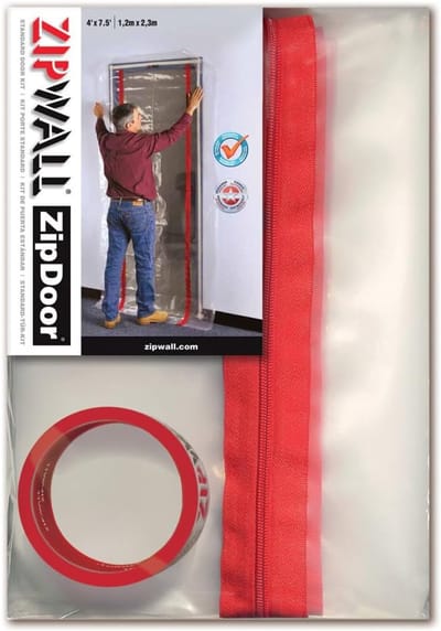 Standaard Deur Kit - Stofopvang Deur - Stofvrij Werken - Snelle Installatie - 6 Stuks - Zwart