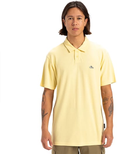 Quiksilver Mw Pique Korte Mouw Poloshirt Geel M Man