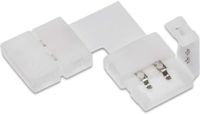 90° hoekverbinding voor 10 mm LED-strips FLASH (5630) 14,3 x 15,3 x 5 mm 2-polig