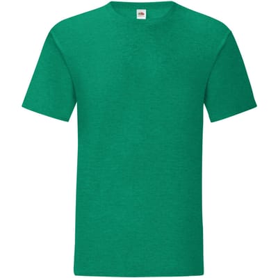 Fruit of the Loom Heren Iconic 150 Heather T-Shirt (Heide Groen)