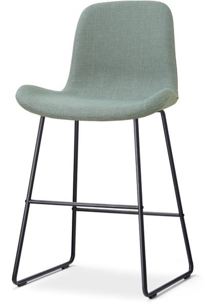 Nolon Nino-Fé barkruk saliegroen - zwart onderstel - 65 cm