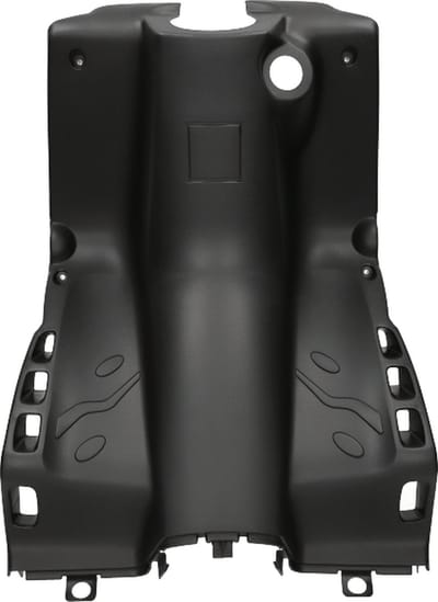 Beenschild MKX voor Peugeot Speedfight 2 zwart