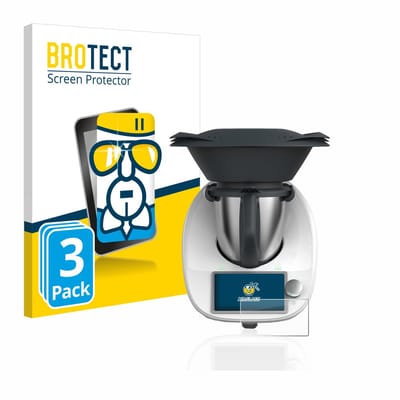 Screenprotector 3 Stuks voor Vorwerk Thermomix TM6 Beschermglas transparant