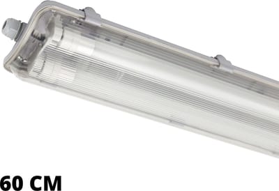 EasySave LED TL verlichting 60 cm - Dubbel armatuur incl. 2 LED TL buizen - IP65
