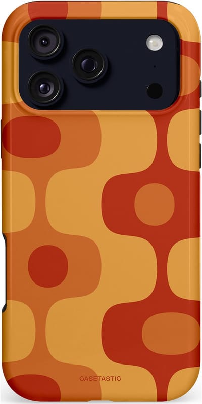 Casetastic hoesje geschikt voor Apple iPhone 17 Pro Max - MagSafe - Dubbellaagse bescherming - Vintage Rust - Fashion Case - Terracotta Goud