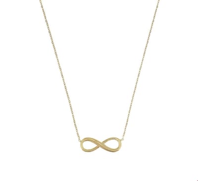 Huiscollectie 4017980 Collier Geelgoud Infinity 1,0 mm  41 + 2 cm