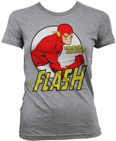 The Flash Fastest Man Alive T-shirt voor dames, heathergrijs